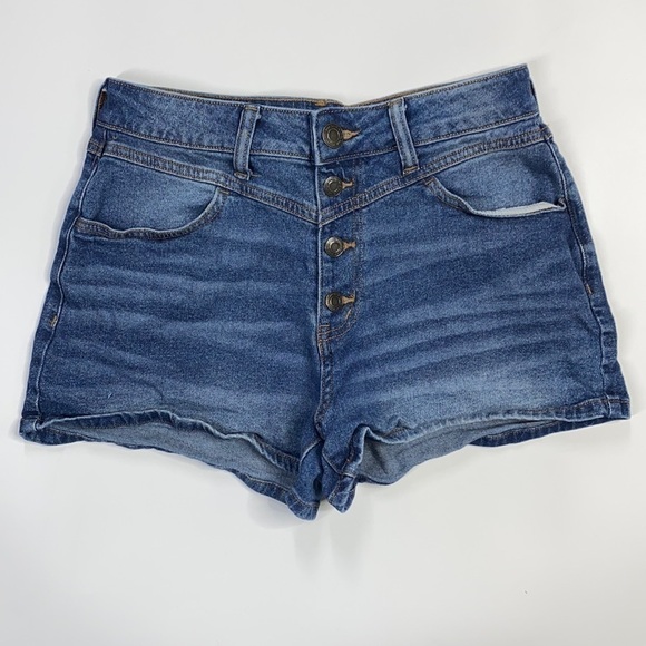SO Curvy Button Fly Mom Short Size 7/28 - Picture 1 of 9
